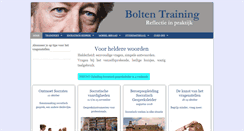 Desktop Screenshot of boltentraining.nl